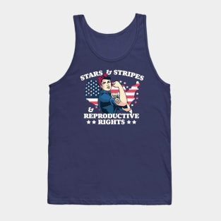 Stars and Stripes and Reproductive Rights // Patriotic American Feminist Tank Top